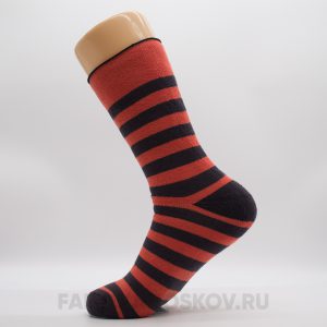 Женские махровые носки в полоску