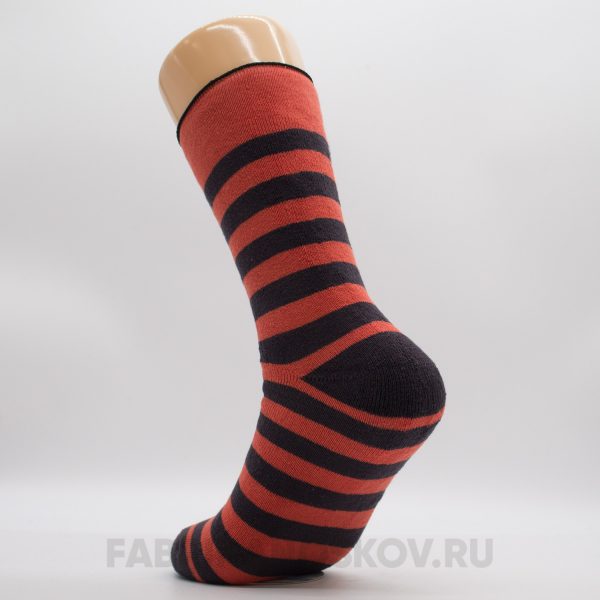 Женские махровые носки в полоску Женские махровые носки в полоску