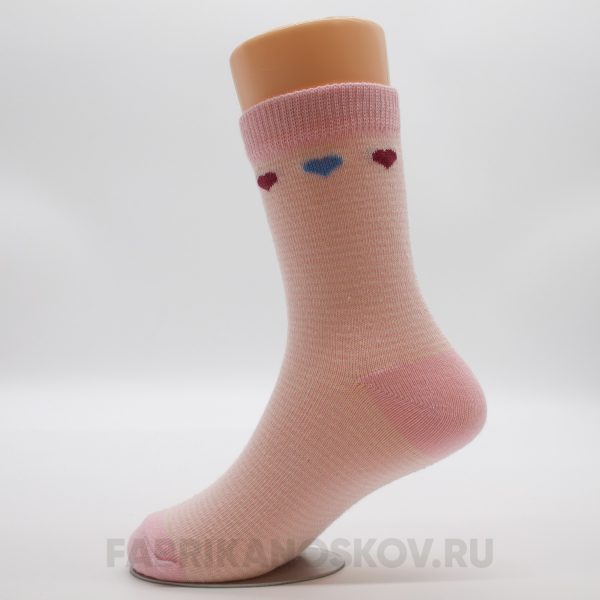 Детские носки с сердечками Детские носки с сердечками