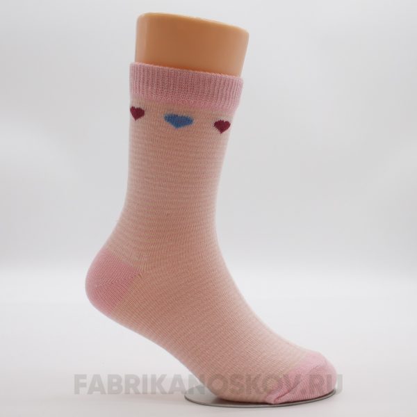 Детские носки с сердечками Детские носки с сердечками