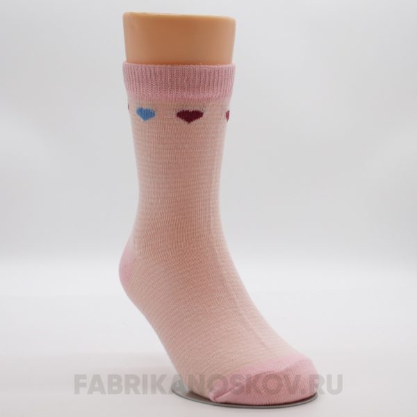 Детские носки с сердечками Детские носки с сердечками