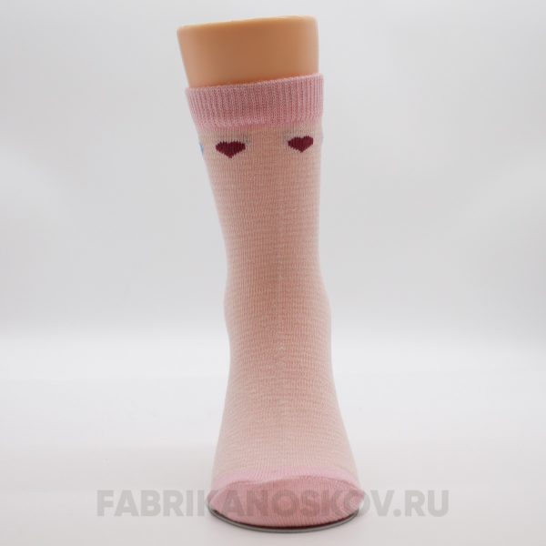 Детские носки с сердечками Детские носки с сердечками