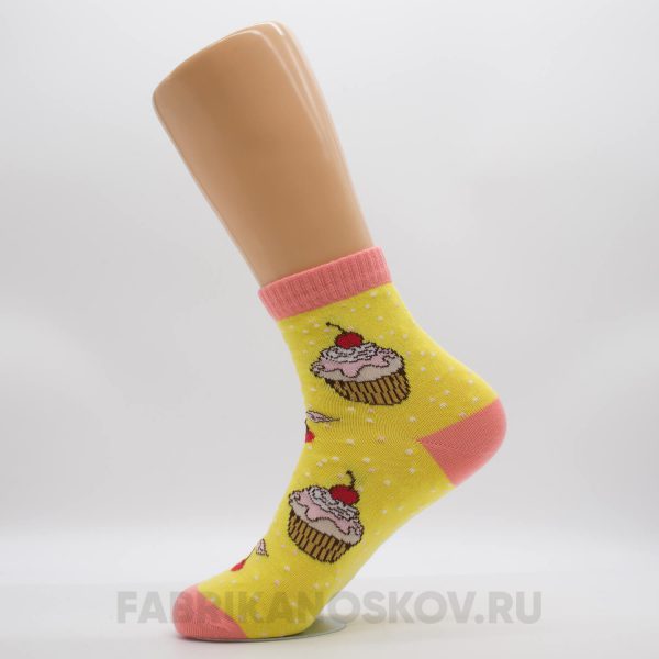 Женские носки "Пирожное" Женские носки "Пирожное"