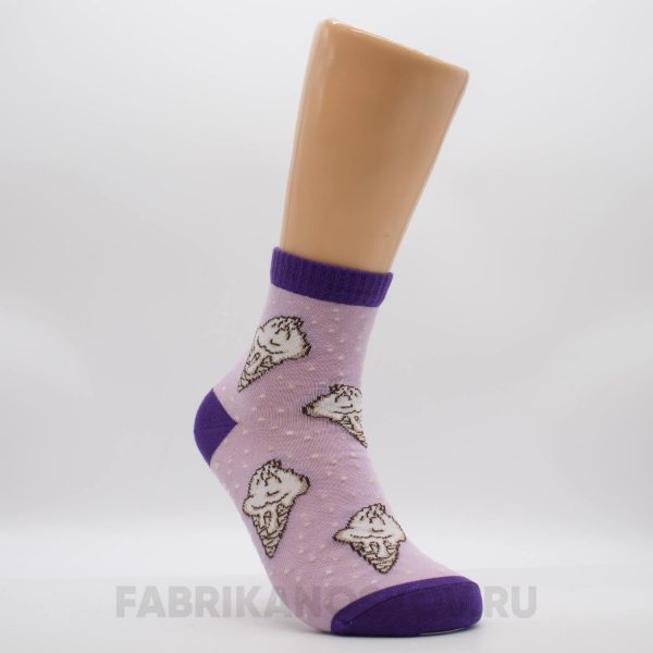 Женские носки с мороженым Женские носки с мороженым