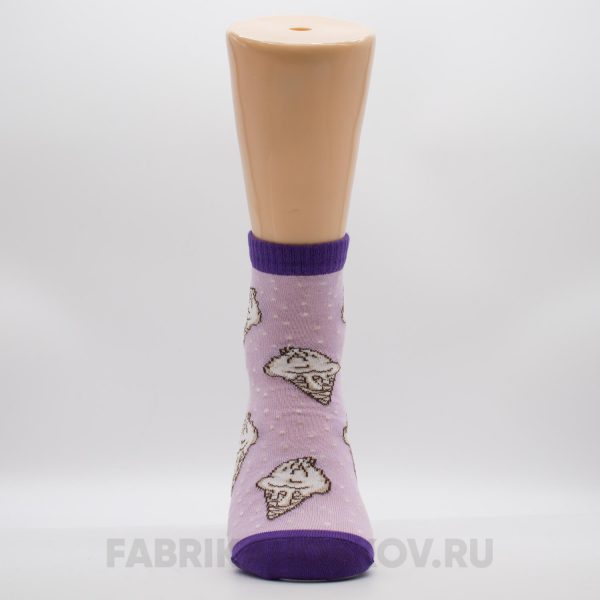 Женские носки с мороженым Женские носки с мороженым