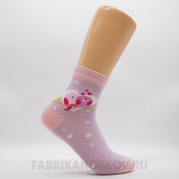 Женские носки с влюбленными птичками