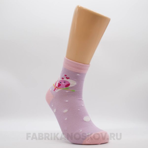 Женские носки с влюбленными птичками