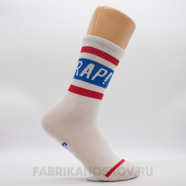 Мужские носки с надписью "RAP" Мужские носки с надписью "RAP"