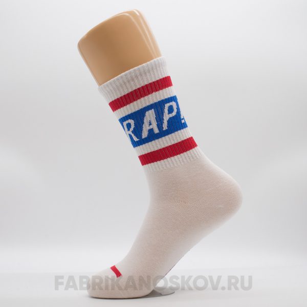 Мужские носки с надписью "RAP" Мужские носки с надписью "RAP"