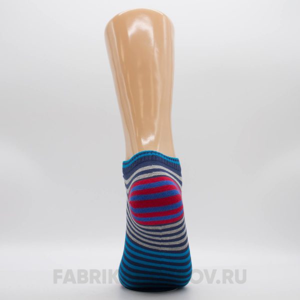 Короткие мужские носки с линиями разных цветов Короткие мужские носки с линиями разных цветов