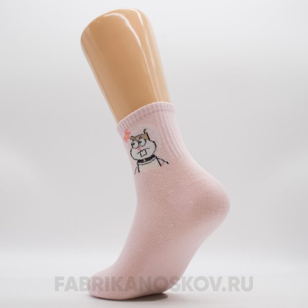 Женские носки с изображением белки Сэнди Женские носки с изображением белки Сэнди