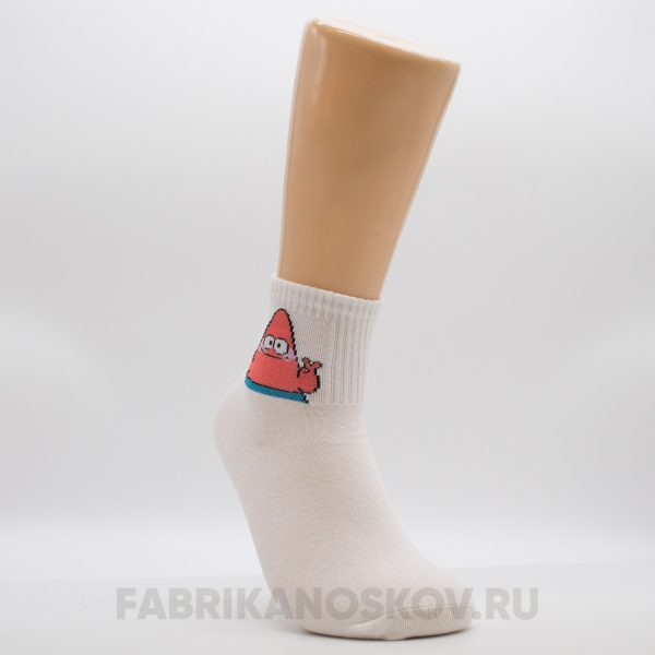 Мужские носки с изображением Патрика Мужские носки с изображением Патрика