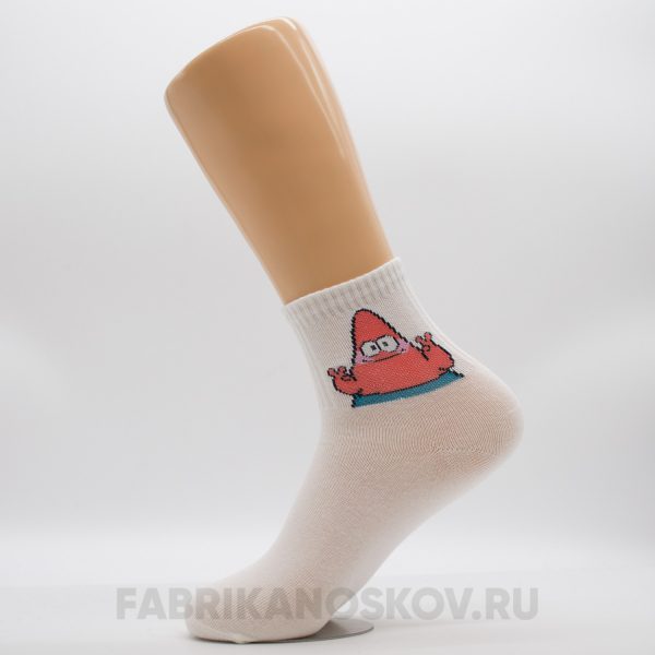 Мужские носки с изображением Патрика Мужские носки с изображением Патрика