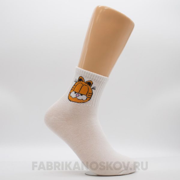 Мужские носки с изображением Гарфилда Мужские носки с изображением Гарфилда