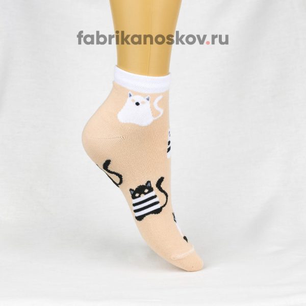 Женские носки с изображением котов Женские носки с изображением котов