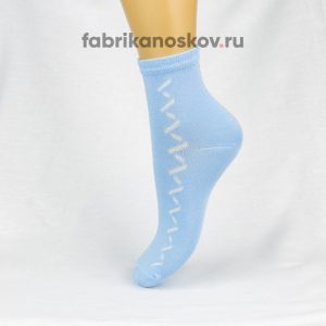 Женские носки с узором на боковой части