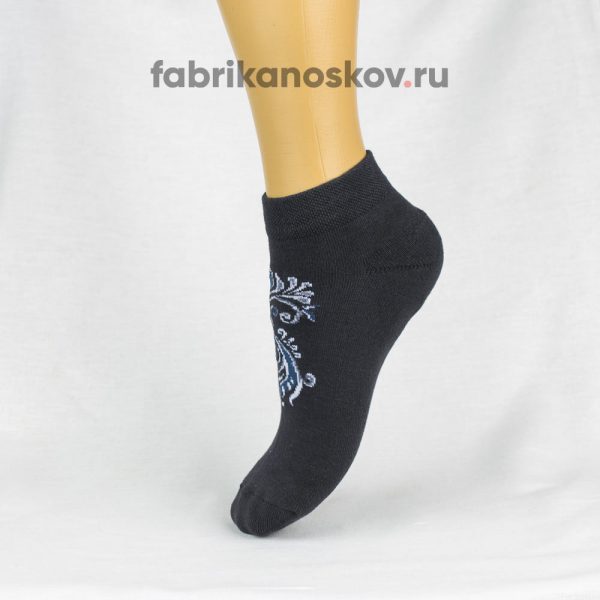 Женские носки с узором на подъеме Женские носки с узором на подъеме