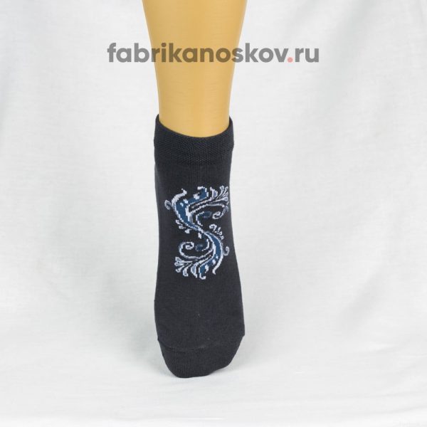 Женские носки с узором на подъеме Женские носки с узором на подъеме