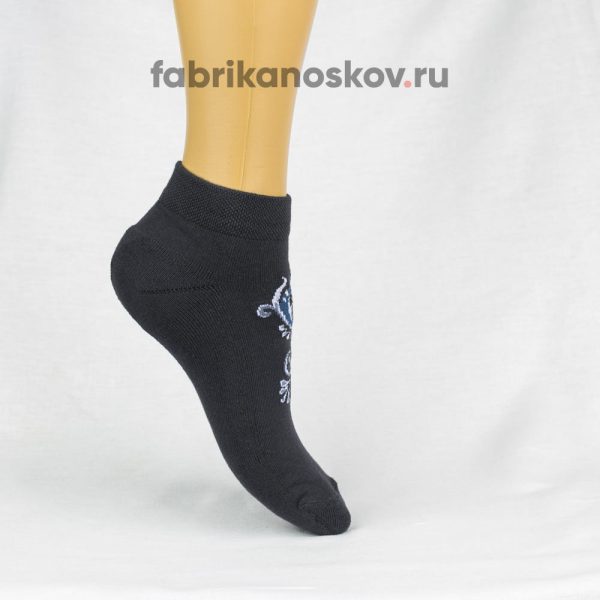 Женские носки с узором на подъеме Женские носки с узором на подъеме