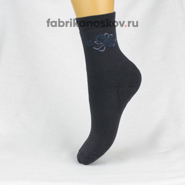 Женские носки с рисунком на поголенке Женские носки с рисунком на поголенке