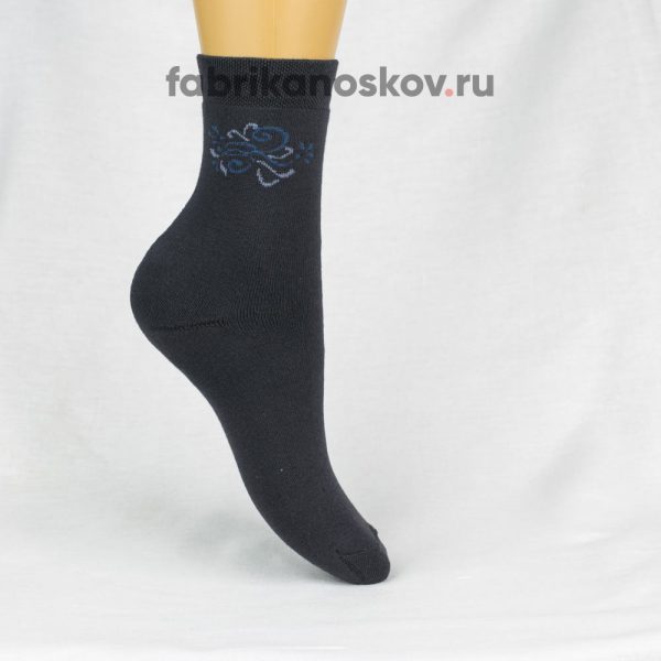 Женские носки с рисунком на поголенке Женские носки с рисунком на поголенке