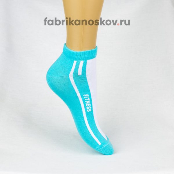 Женские короткие носки с надписью FITNESS Женские короткие носки с надписью FITNESS