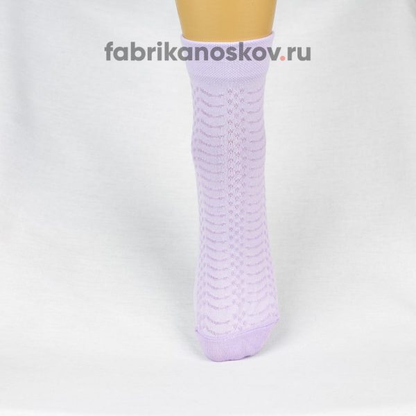 Женские носки с ажурной вставкой на подъеме Женские носки с ажурной вставкой на подъеме