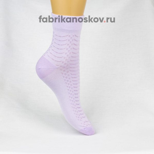 Женские носки с ажурной вставкой на подъеме Женские носки с ажурной вставкой на подъеме