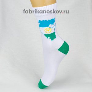 Мужские носки с изображением карты Башкортостана