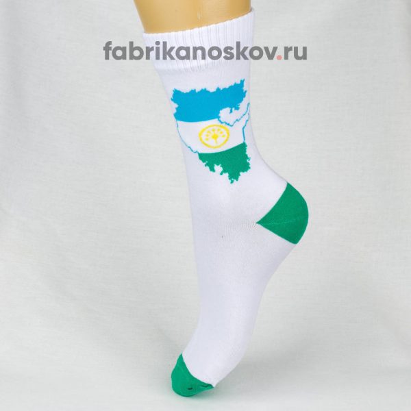 Мужские носки с изображением карты Башкортостана Мужские носки с изображением карты Башкортостана