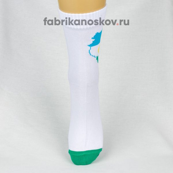 Мужские носки с изображением карты Башкортостана Мужские носки с изображением карты Башкортостана