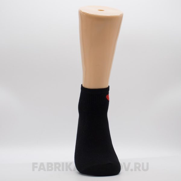 Короткие женские носки с изображением сердца Короткие женские носки с изображением сердца