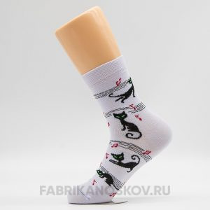 Женские носки с котятами
