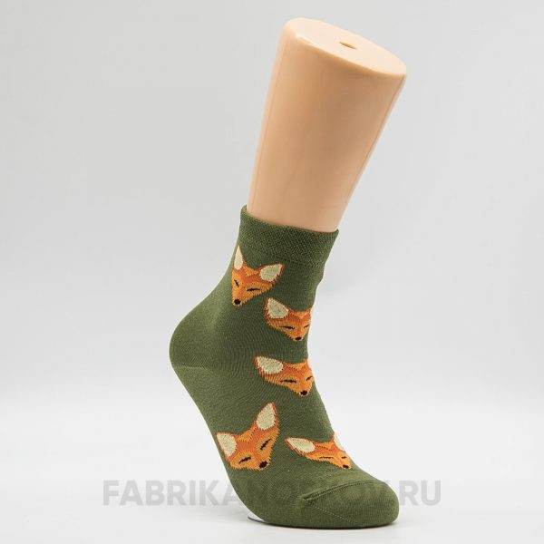 Женские носки с лисичками