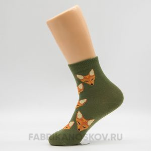 Женские носки с лисичками