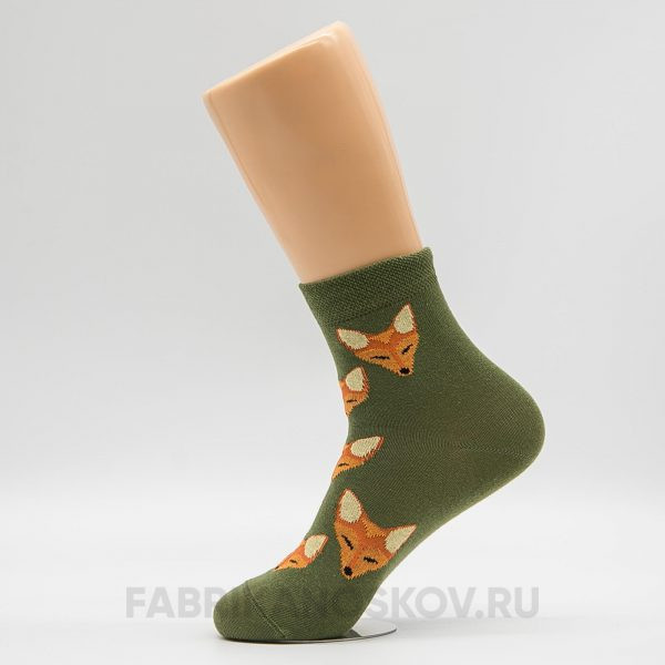 Женские носки с лисичками