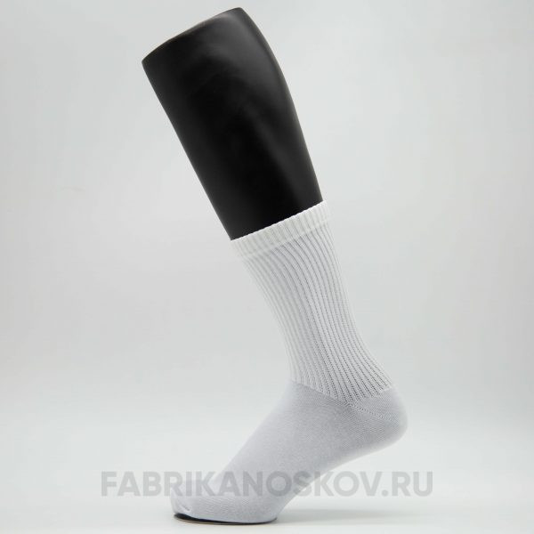 Мужские однотонные носки со спортивной резинкой для сублимации Мужские однотонные носки со спортивной резинкой для сублимации
