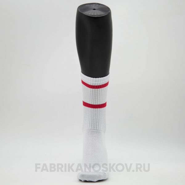 Мужские спортивные носки с красными полосками для сублимации Мужские спортивные носки с красными полосками для сублимации