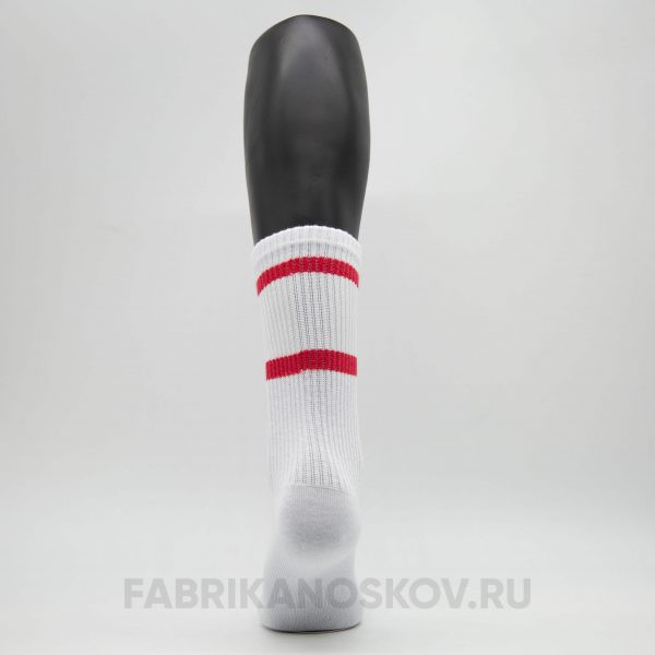 Мужские спортивные носки с красными полосками для сублимации Мужские спортивные носки с красными полосками для сублимации