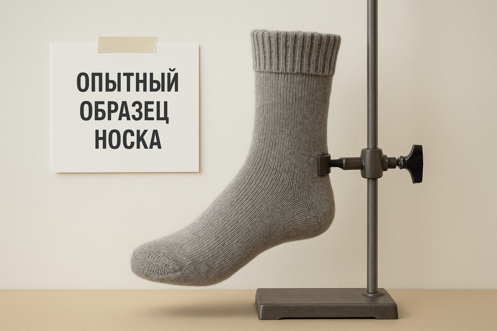 Почему важно делать опытный образец до производства партии носков
